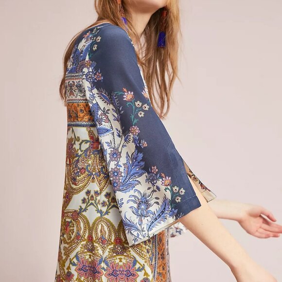 Maeve by Anthropologie~ Barcelona Silk Dress in size 6 - Picture 3 of 14